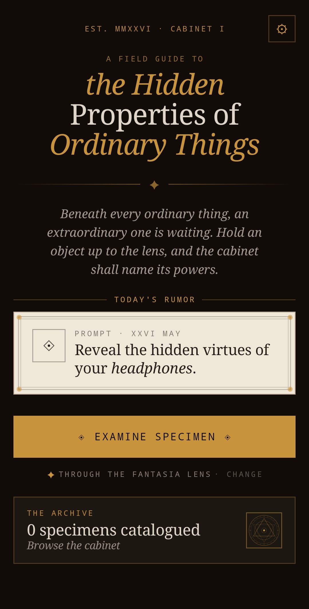 Lore Codex screenshot