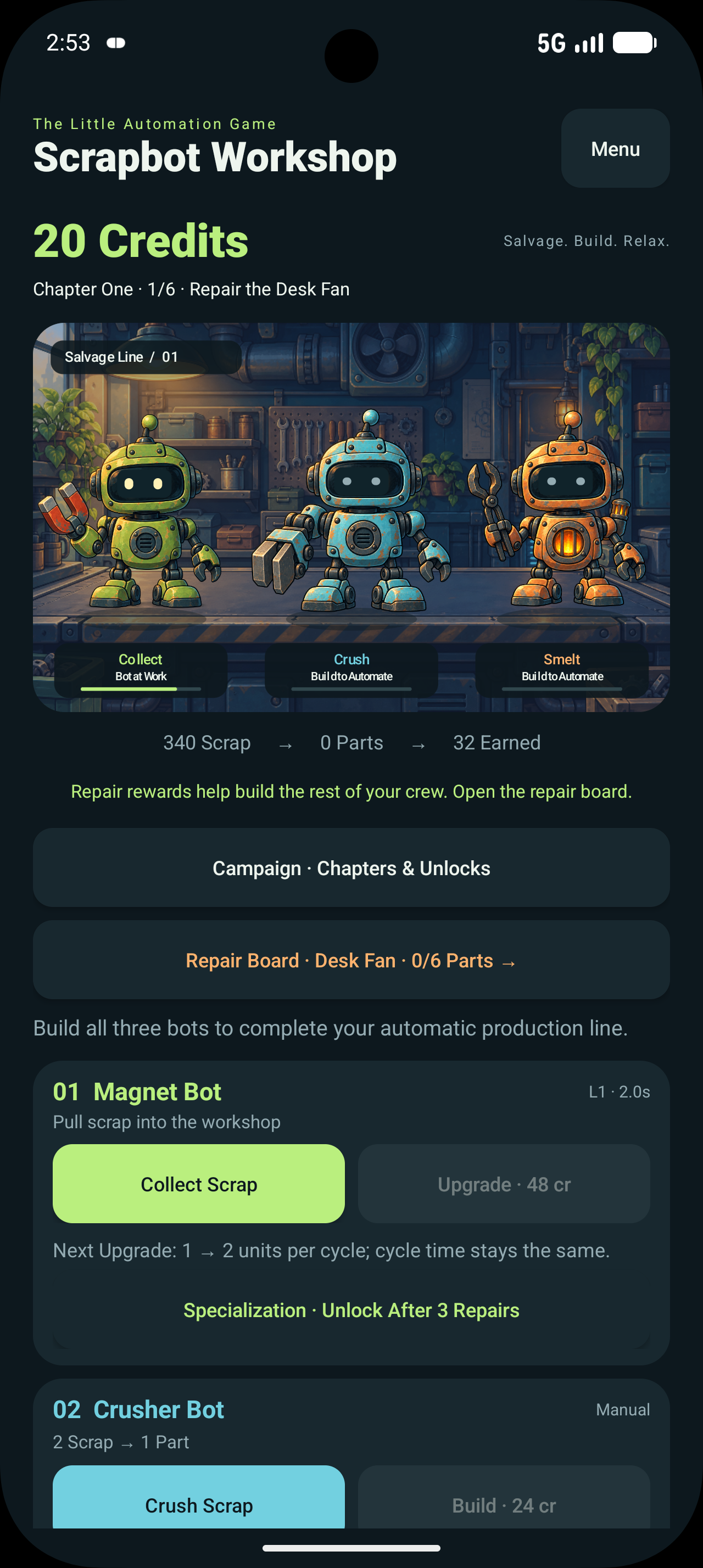 Scrapbot Workshop screenshot